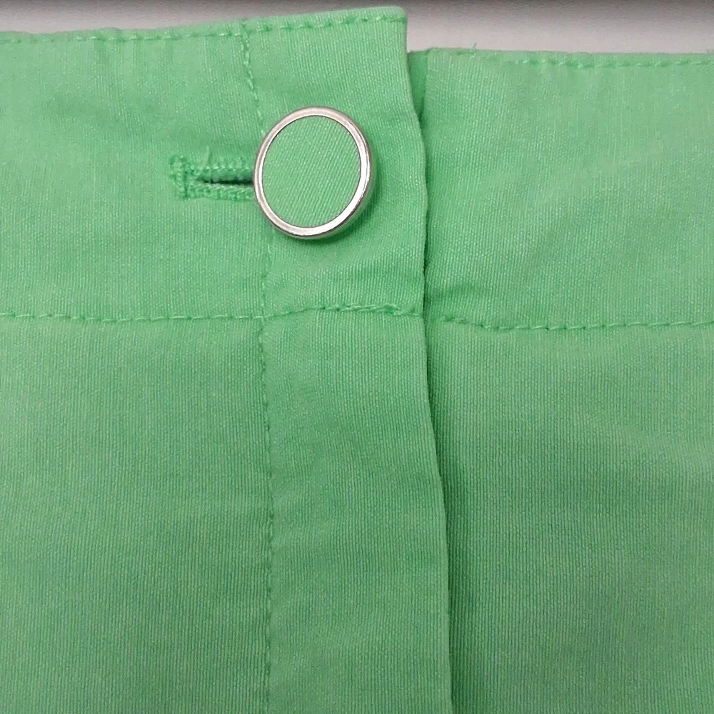 DKNY Skort Golf Tennis Pickleball Bright Green Sportswear Zipper Pockets Sz 4 - Picture 3 of 9